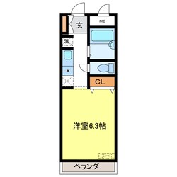 アミスタ花北の物件間取画像